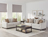 Christine 2-piece Upholstered Sloped Arm Sofa Set Beige