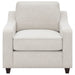 Christine 3-piece Upholstered Sloped Arm Sofa Set Beige