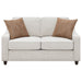 Christine Upholstered Sloped Arm Loveseat Beige