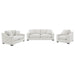 Ashlyn 3-piece Upholstered Track Arm Sofa Set Sand