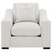 Ashlyn Fabric Upholstered Track Arm Accent Chair Sand