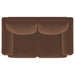 Selma Velvet Upholstered Crescent Arm Loveseat Rust