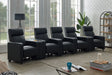 Toohey Upholstered Tufted Recliner Living Room Set Black