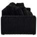 Jacana Corduroy Upholstered Dual Power Chaise Sofa Black