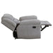 Gilson Chenille Upholstered Glider Recliner Chair Grey