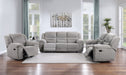 Gilson Chenille Upholstered Glider Recliner Chair Grey