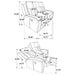 Raelynn 3-piece Upholstered Reclining Sofa Set Grey