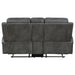 Raelynn Upholstered Track Arm Motion Loveseat Grey