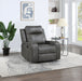 Raelynn Upholstered Track Arm Recliner Grey