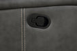 Raelynn Upholstered Track Arm Recliner Grey