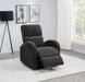 Grant Fabric Upholstered Power Recliner Chair Charcoal Grey
