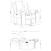 Brickston Triple Power Swivel Glider Recliner Charcoal