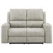 Brickston Triple Power Reclining Loveseat Grey