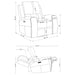 Brickston Triple Power Swivel Glider Recliner Grey