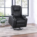 Armstrong Upholstered Power Lift Massage Recliner Espresso