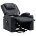 Armstrong Upholstered Power Lift Massage Recliner Espresso