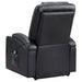 Armstrong Upholstered Power Lift Massage Recliner Espresso