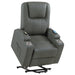 Armstrong Upholstered Power Lift Massage Recliner Grey
