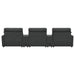 Collins 5-Piece Power Reclining Home Theater Seating Dark Grey