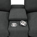 Collins 5-Piece Power Reclining Home Theater Seating Dark Grey