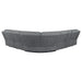Bahrain 6-piece Modular Reclining Sectional Sofa Charcoal