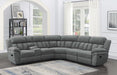 Bahrain 6-piece Modular Reclining Sectional Sofa Charcoal