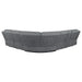 Bahrain 6-piece Modular Power Reclining Sectional Charcoal