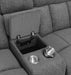 Bahrain 6-piece Modular Power Reclining Sectional Charcoal
