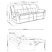 Bahrain Upholstered Motion Sofa Charcoal