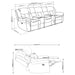 Bahrain 5-piece Power Home Theater Seating Charcoal