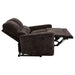 Navarro Chenille Upholstered Reclining Loveseat Dark Brown