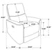 Navarro 3-piece Upholstered Reclining Sofa Set Orange