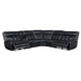 Hewitt Leather Dual Power Reclining Sectional Sofa Black
