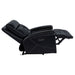 Hewitt Leather Upholstered Dual Power Recliner Chair Black