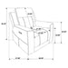 Kennett Chenille Upholstered Power Recliner Chair Ivory