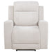 Kennett Chenille Upholstered Power Recliner Chair Ivory