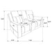 Kennett 2-piece Chenille Power Reclining Sofa Set Dark Grey
