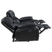 Camila 2-piece Upholstered Reclining Sofa Set Black