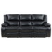 Camila 2-piece Upholstered Reclining Sofa Set Black