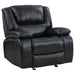 Camila 3-piece Upholstered Reclining Sofa Set Black