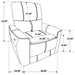 Greenfield Upholstered Power Recliner Chair Dove Grey