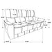 Greenfield 2-piece Power Reclining Sofa Set Saddle Brown