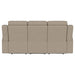 Brentwood Upholstered Motion Reclining Sofa Taupe