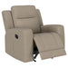 Brentwood 3-piece Upholstered Reclining Sofa Set Taupe