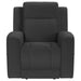 Brentwood 3-piece Upholstered Reclining Sofa Set Charcoal