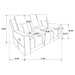 Brentwood 3-piece Upholstered Reclining Sofa Set Charcoal