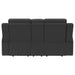 Brentwood Upholstered Reclining Loveseat Dark Charcoal