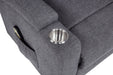 Louie Chenille Upholstered Power Lift Massage Chair Grey
