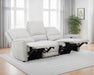 Sylmar Chenille Upholstered Power Reclining Sofa Dove Grey