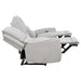 Sylmar Chenille Upholstered Power Reclining Sofa Dove Grey